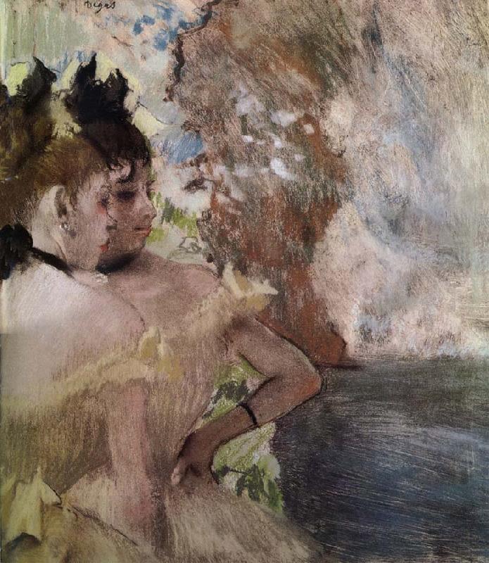 Edgar Degas The Female actress in the background China oil painting art